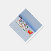 Kerst slee servetten (Hoek)