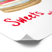 Kerst slee - Snoepjes en traktaties Poster (Hoek)