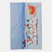 Kerst slee theedoek (Verticaal)