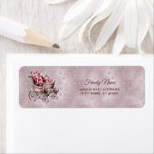 Kerst Sleigh Met Gifts Retour Adres Lab Etiket (Insitu)