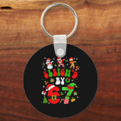 Kerst Sleigh'd Door 67 Grappige Six Seven Meme 6 7 Sleutelhanger (Voorkant)