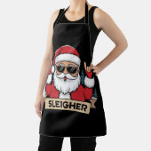Kerst Sleigher Kerstman Rock Kerstmis Rocker  Schort (Insitu)