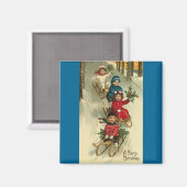 Kerst Sleighing Magnet (Voorkant / Achterkant)