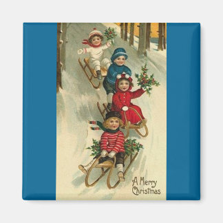 Kerst Sleighing Magnet