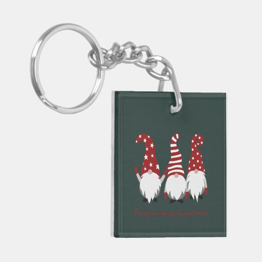 Kerst sleutelhanger - dubbelzijdig (Voorkant Links)