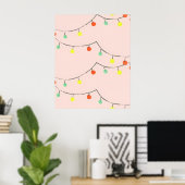 Kerst Slinger Licht Poster (Thuiskantoor)