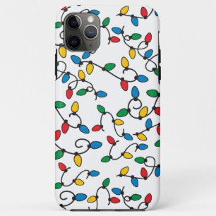 Kerst Slinger Lichtjes Kleurrijke Lampjes op Wit Case-Mate iPhone Case