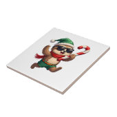 Kerst Sloth Elf Pepermunt Candy Cane Shirt Gi Tegeltje (Zijkant)