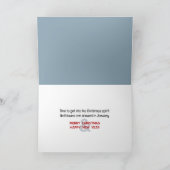 Kerst Smeltende Sneeuwman Humor Kaart (Binnen)