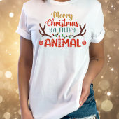 Kerst smerig dier grappig T-shirt