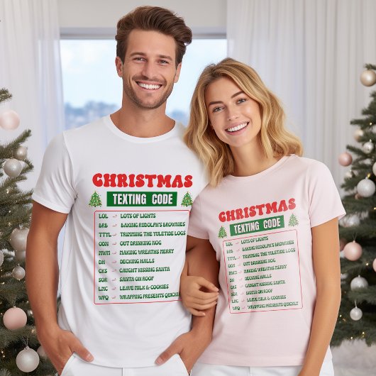 Kerst Sms Code T-shirt