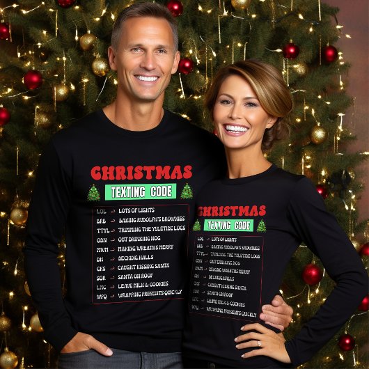 Kerst Sms Code T-shirt