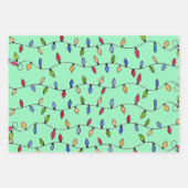 Kerst snaarlichten Waterverf Inpakpapier Vel (Voorkant 2)