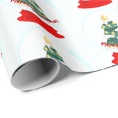 Kerst Sneeuw Bal Verpakkingspapier Cadeaupapier (Rol Hoek)