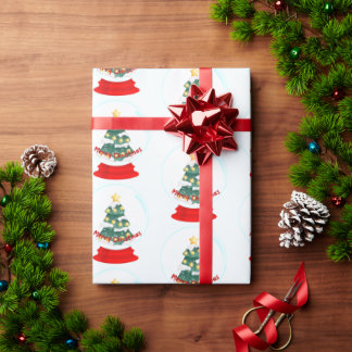 Kerst Sneeuw Bal Verpakkingspapier Cadeaupapier