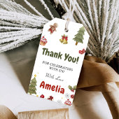 Kerst Sneeuw Cookies Verjaardagsfeest Cadeaulabel