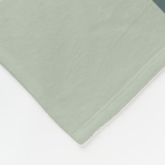 Kerst Sneeuw en Bomen mos groen met naam Fleece Deken (Hoek)