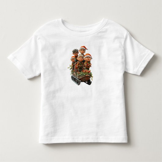 Kerst Sneeuw Fun Peuter's T-shirt (Voorkant)