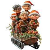 Kerst Sneeuw Leuk inpakpapier