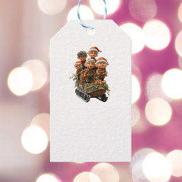 Kerst Sneeuw Leuk Witte Gift Labels Cadeaulabel