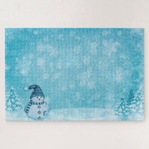 Kerst & Sneeuw Man Puzzel