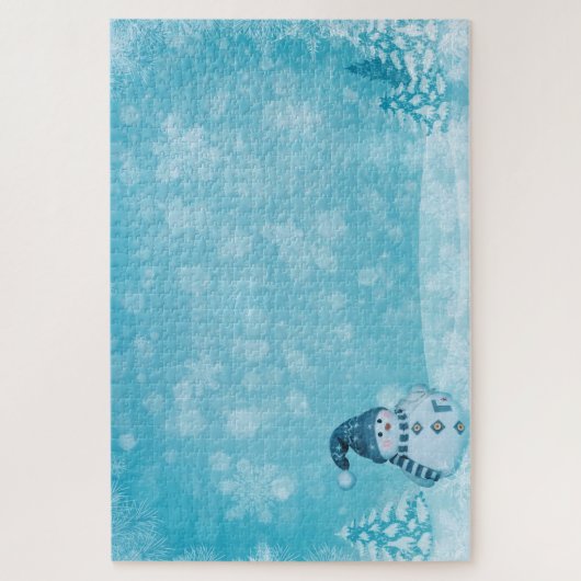 Kerst & Sneeuw Man Puzzel Legpuzzel (Verticaal)