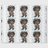 Kerst Sneeuwachtig lachen-kerst inpakpapier (Vlak)