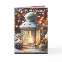 Kerst Sneeuwachtige Lantaarn Sereniteit
