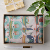 Kerst sneeuwbos-wereldbol//Gnome//Gingerbread Hous Tissuepapier (Geschenk)