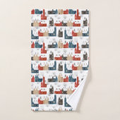 Kerst Sneeuwdorp Gezellig Feestelijk Nostalgisch Bad Handdoek (Handdoek)