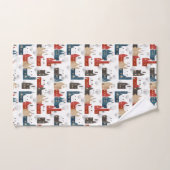 Kerst Sneeuwdorp Gezellig Feestelijk Nostalgisch Bad Handdoek (Handdoek)