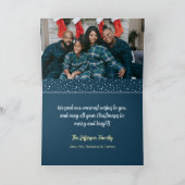 Kerst sneeuwdorp met schattige dieren aankondiging (Binnen)