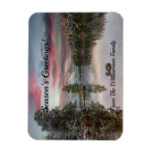 Kerst Sneeuwlandschap Schotse Loch Magnet Magneet (Verticaal)