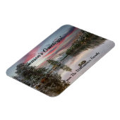 Kerst Sneeuwlandschap Schotse Loch Magnet Magneet (Linkerzijde)