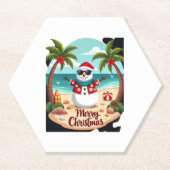 Kerst Sneeuwman (2) Kartonnen Onderzetters (Voorkant)