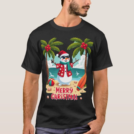 kerst Sneeuwman (2) T-shirt (Voorkant)