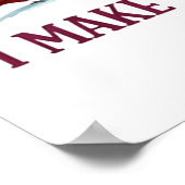 Kerst sneeuwman bar lounge drink feest poster (Hoek)