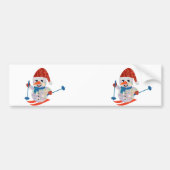 kerst sneeuwman bumpersticker (Voorkant)