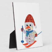 kerst sneeuwman fotoplaat (Zijkant)