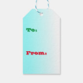 Kerst Sneeuwman Geen Peeking Gift Label Cadeaulabel (Achterkant)