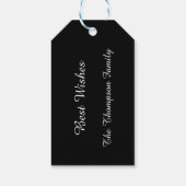 Kerst Sneeuwman gepersonaliseerde cadeau Labels Cadeaulabel (Achterkant)