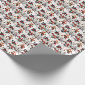 Kerst Sneeuwman Gift Wrapping Papier Vakantie Wrap (Hoek)