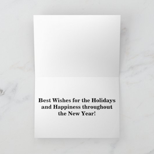 Kerst Sneeuwman Grote Print Kerst Kaart (Binnen)