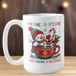 Kerst Sneeuwman Ik heb Meltdown Cacao Koffiemok