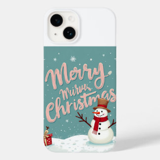 Kerst sneeuwman iPhone 14 hoesjes