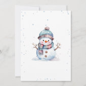 Kerst Sneeuwman Papa Joke Game Kaart (Achterkant)