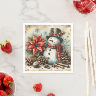 Kerst Sneeuwman Party Servetten