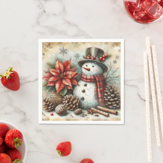 Kerst Sneeuwman Party Servetten (Insitu)