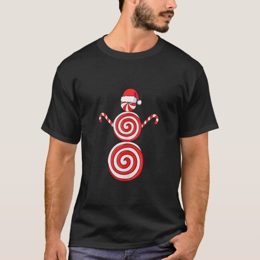 Kerst Sneeuwman Peppermint Snoep Tanktop (Voorkant)