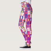 Kerst Sneeuwman Rendier Vakantie Leggings (Links)